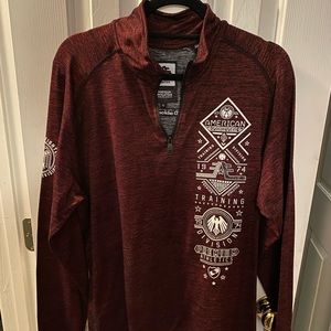 American Fighter Long sleeve shirt  EUC half zip burgundy/maroon shirt